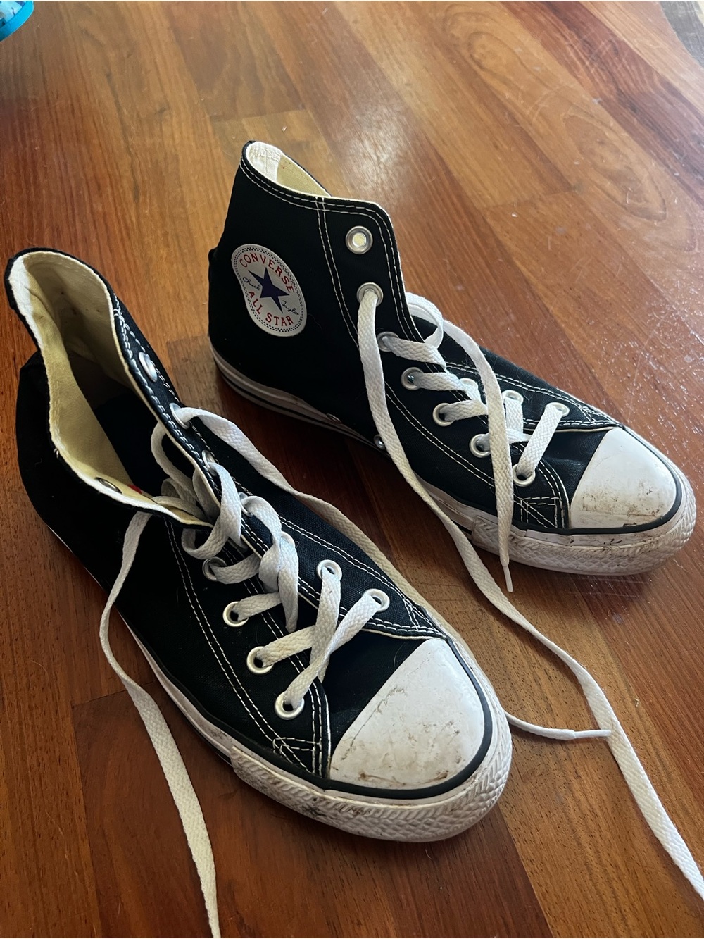 Converse Black High-Top Sneakers with White Accents